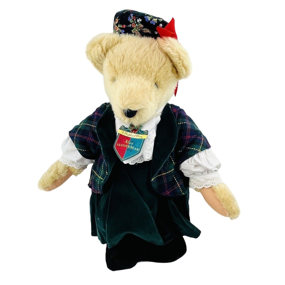 A Highland Fling Alice Vanderbear Plush Bear 18" Scottish Dance Collection NABCO